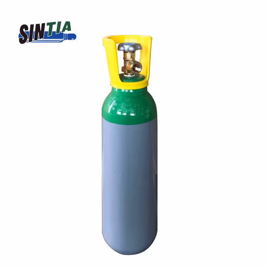 Bouteilles de gaz en acier sans soudure pour Mapp inoxydable 37mn/34CrMo4 réservoir de tuyau vide 8L CO2 10L vannes haute pression équipée bouteille d'oxygène